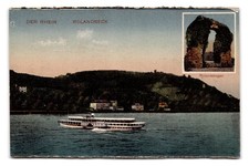 Rolandseck Germany Rhein River Steamboat Rolandsbogen Arch Postcard c1900s picture