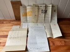 Vintage 1905-1912 McQuade & Allens Confectionary Insurance & Lease Documents picture