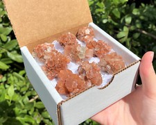 Small Aragonite Clusters Box: 6 - 8 Pieces (Natural Aragonite Star Cluster) picture