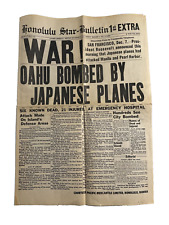 Reprint Honolulu Star-Bulletin Extras Dec. 7, 1941 picture
