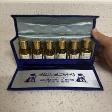 Vintage Miniature Perfume Bottle Oils, Bahrain. Asgharali & Sons Lot picture