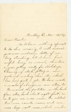 Findlay Ohio 1894 Handwritten Letter Frank Marvin Pearl Holiday Store Signed picture