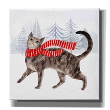 Epic Graffiti 'christmas Cats & Dogs I' By Victoria Borges, Canvas Wall Art picture