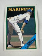 1988 Topps Mark Langston #80 Seattle Mariners Baseball Card picture