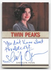 Twin Peaks The Log Lady Chronicles Sherilyn Fenn Inscription Autograph (A) picture