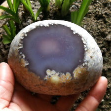 560g Natural Clear Big Moving Water Bubble Enhydro Agate Crystal Specimen Cut picture