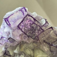 Natural Crystal QR-CODE Phantom Fluorite Cluster Rare Specimen Raw Mineral Focus picture
