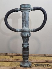 Vintage Elkhart Brass Fire Hose Nozzle Playpipe 205-B Dual Handle Firefighter picture