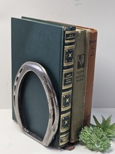 Vintage Horseshoe Bookend Single Metal Western Equestrian Rustic Decor picture