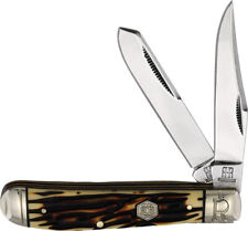 Rough Ryder Mini Trapper Tuff Faux Stag Folding Stainless Pocket Knife 2365 picture