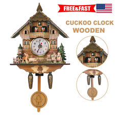 Cuckoo Forest Clocks Wall Clock Vintage Rustic Wooden Clocks Home Decor US picture