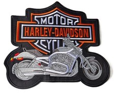 Harley Davidson Motorcycles Iron On Patches Motorcycle Script Design 12