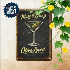 I Like My Martini Dirty Aluminum Sign Vintage Cocktail Bar Pub Metal Plaque 8x12 picture
