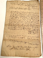 1763 CT Legal Manuscript Abatement Plea Simsbury New Hartford Isaac Baldwin sign picture