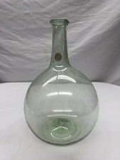 Antique 1830's New Geneva Aqua Green Pontil Globular Bottle  picture