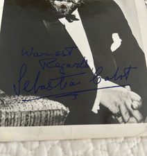 BRITISH CHARACTER ACTOR SEBASTIAN CABOT, SIGNED VINTAGE 5X7 PHOTO FAMILY AFFAIR picture