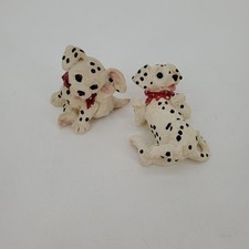 Vintage Kathy Wise 1994 & 1992 Dalmatian Puppies Set Of 2 With Red Scarfs picture