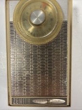 Vintage Rare Beige Zenith Royal 125 All Transistor Portable Radio  Working Great picture