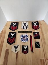 Vintage US Navy Uniform Patches/Badges WWll Era Lot Of 11  picture