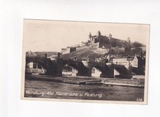 D8215) AK WÜRZBURG - Old Main Bridge and Fortress - OLD Bridge 1930 Postcard picture