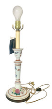NEW VTG Frederick Cooper Porcelain Hand Painted, Candlestick Lamp, Chinoiserie picture