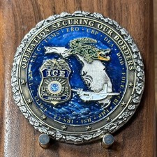 Operation Securing Our Borders ICE Tampa Challenge Coin  M#23 picture