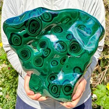 23.32LB Natural Polished Malachite Mineral freeform specimen Reiki Stone picture