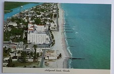VTG 1964 CONTINENTAL PC  AERIAL HOLLYWOOD BEACH FL A LOT HAS CHANGED NOS MINT * picture