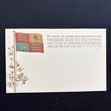 Antique Patriotic Postcard Royal Standard “To Horse” Scott Verse Series 1900 picture