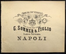 LARGE Giorgio Sommer Album Title Page picture