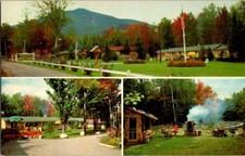 Twin Mountain NH postcard SEVEN DWARFS MOTEL & CABINS MOUNTAIN VIEW s/21 BD5111 picture