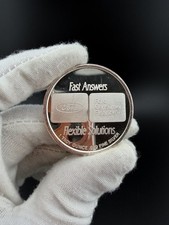 VTG 1993 Ford Consumer Finance Silver 1 oz .999 Art Round Namb Ford Denver, CO picture