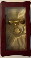 Vintage Elgin Gold Tone Jewelry Box Mini Clock picture