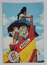 Postcard Nazare Portugal Girl with Seven Skirts Dress Posted Writing Stamped A4 picture