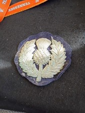 Scottish Thistle Patch Handmade. Silver. picture