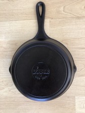 Lodge USA 5SK Cast Iron Frying Pan Skillet 8” Double Spouts Restored picture