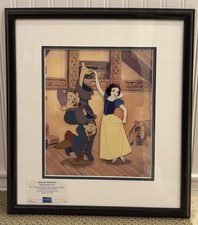 Walt Disney Animation Art Snow White “Dancing Partners” Framed Sericel with COA picture