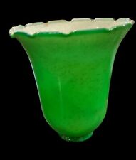 Vintage Green Cased Glass Shade picture