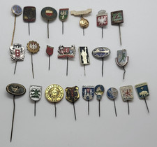 Vintage Set Pins Badges From Poland Europe Gdansk Poznan 23 Different Pieces picture