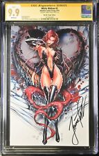 White Widow #2 Bite Me Virgin Variant CGC SS 9.9 Signed Tyndall picture