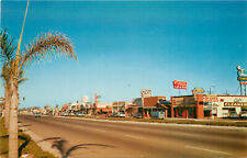 Postcard Costa Mesa Street Scene Side Track For Santa Ana & Newport Railway picture