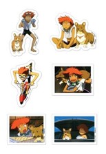 Cowboy Bebop Ed & Ein Die Cut Sticker Set Anime Licensed NEW picture