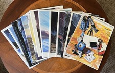 Lot of 13 Guy Ottewell Astronomical Calendars 1984-1998 Large 15x11 Very Good picture