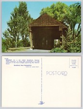 Bement Covered Bridge Bradford New Hampshire Lusterchrome Postcard picture