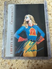 Liberty Belle Auto by artist Alex Ross 2/25 2026 UpperDeck DC Inspirations Gold  picture