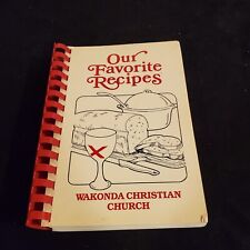 DES MOINES IOWA 1989 WAKONDA CHRISTIAN CHURCH Cookbook Contributor name listed picture