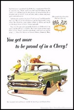 1957 Green Chevrolet  7x10 Vintage Advertisement Print Art Car Ad D55 picture