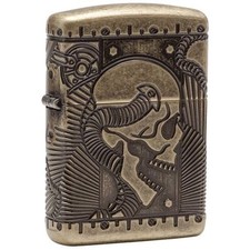 Zippo Armor Multi-Cut Steampunk Skull Lighter, Choice Catalog, 29268, New In Box picture