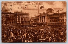 Reception at Court House, Vancouver, Canada, Stamped 1913 Vintage Postcard picture