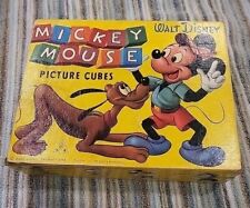 Made in West Germany Vintage Disney Picture Block Disney Toy Complete Item F1 picture
